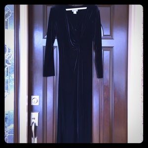 Bobbie Bee size 12 black long sleeved gown